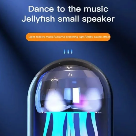 Bluetooth Speaker Mechanical Motion Jellyfish Lights - Picture 7 of 16